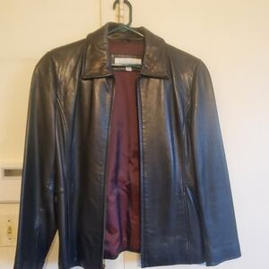 Liz Claiborne Black Leather Jacket